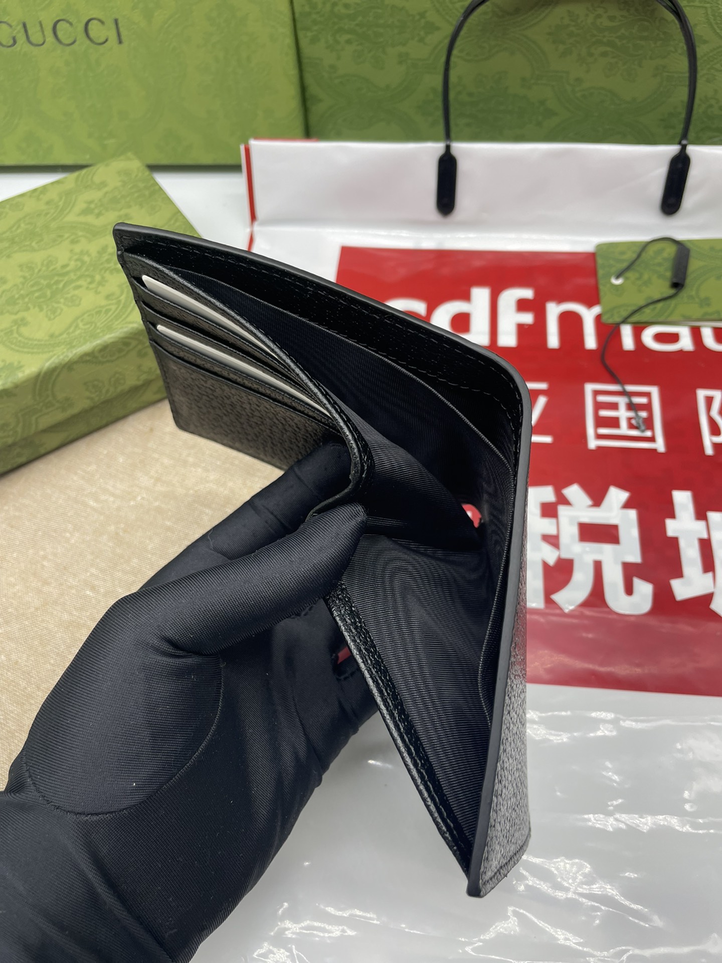 BLACK LEATHER ANIMALIER WALLET - WLG058 BLACK LEATHER ANIMALIER WALLET