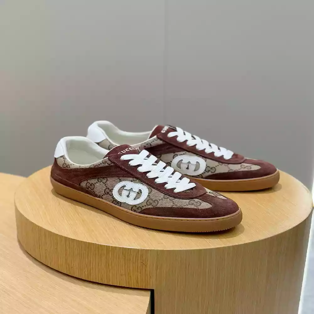 MEN'S G75 SNEAKER IN DARK BROWN SUEDE - GCC258 MEN'S G75 SNEAKER IN DARK BROWN SUEDE