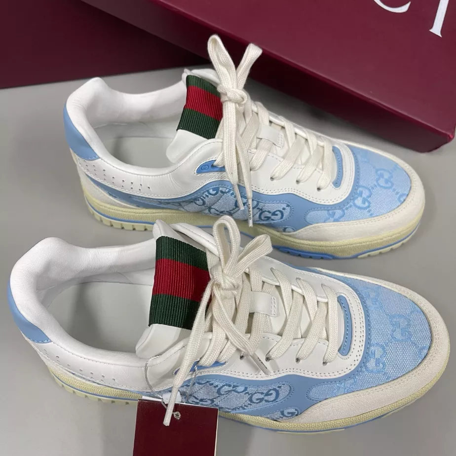Gucci Re-Web Trainer White Sneakers - GCC208