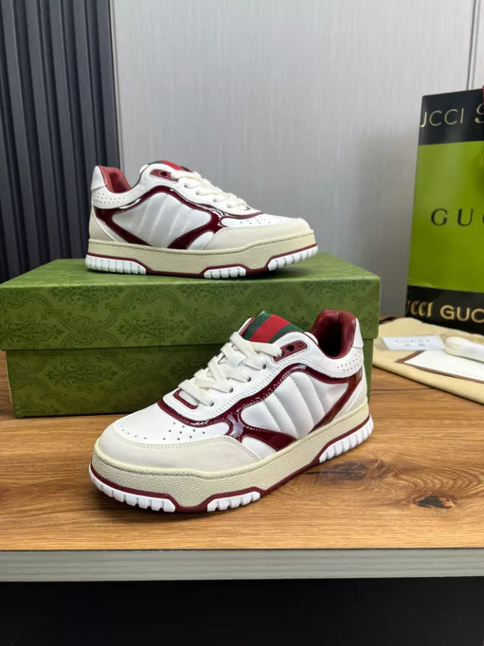 Gucci Re-Web Trainer White Sneakers - GCC208