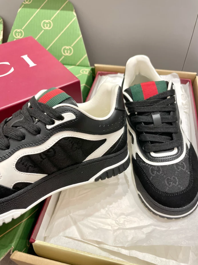Gucci Re-Web Trainer White Sneakers - GCC208