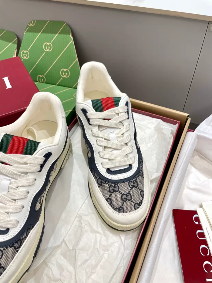 Gucci Re-Web Trainer White Sneakers - GCC208
