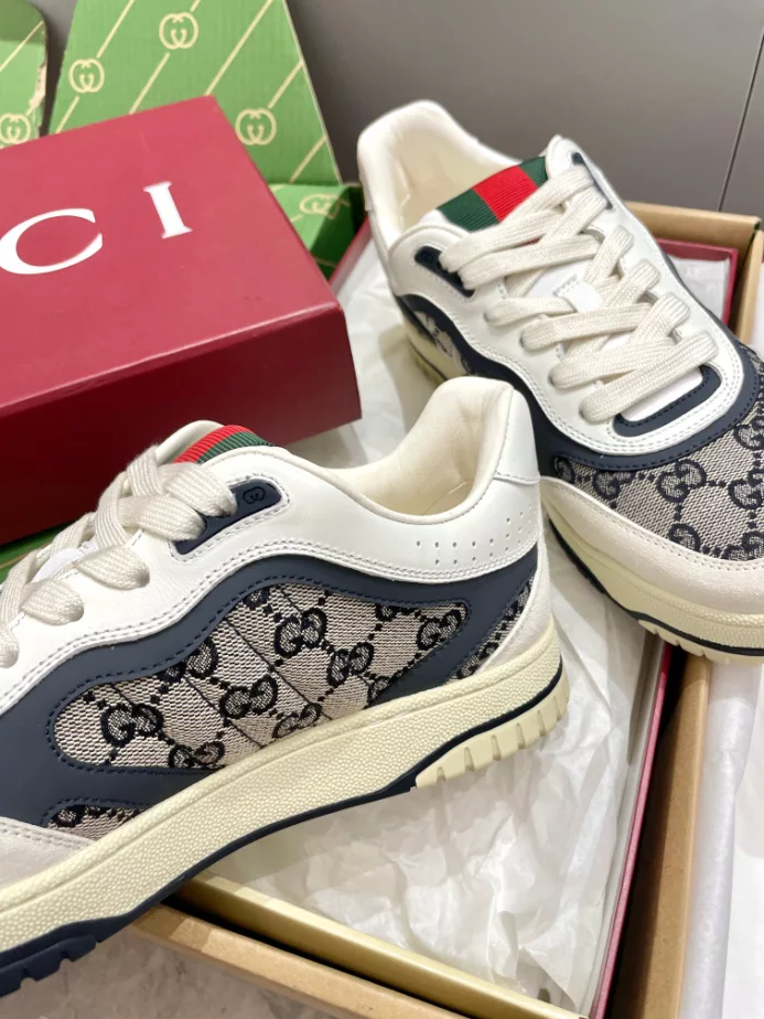 Gucci Re-Web Trainer White Sneakers - GCC208