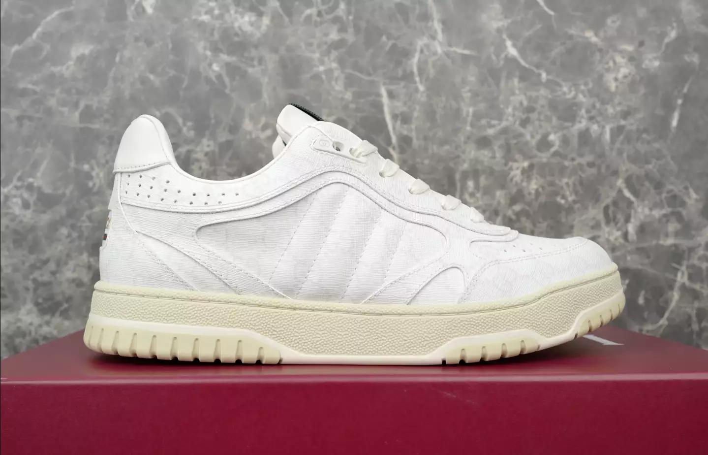 Gucci Re-Web Trainer White Sneakers - GCC208