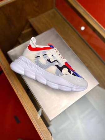 VERSACE WOMEN'S CHAIN REACTION SNEAKERS WITH NEOPRENE PRINTED - VSS022