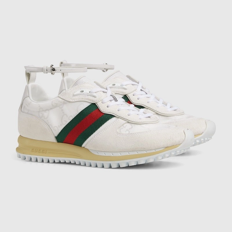 Gucci Re-Web Trainer White Sneakers - GCC208