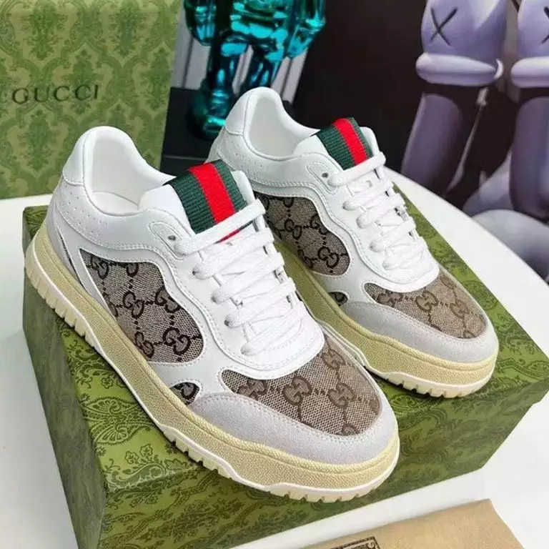 Gucci Re-Web Trainer White Sneakers - GCC208