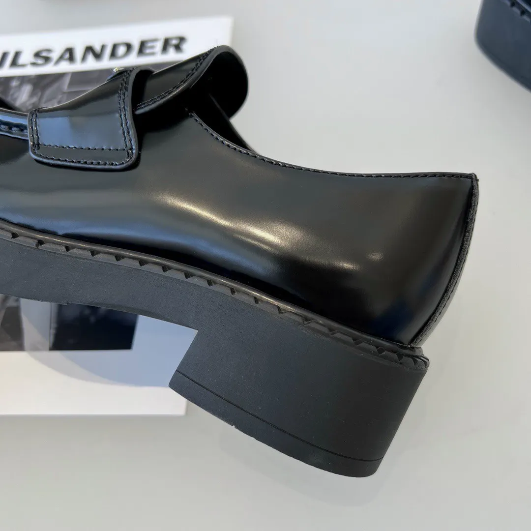 Prada Women's Loafers In Black Brushed Leather - PRL002 Prada Women's Loafers In Black Brushed Leather