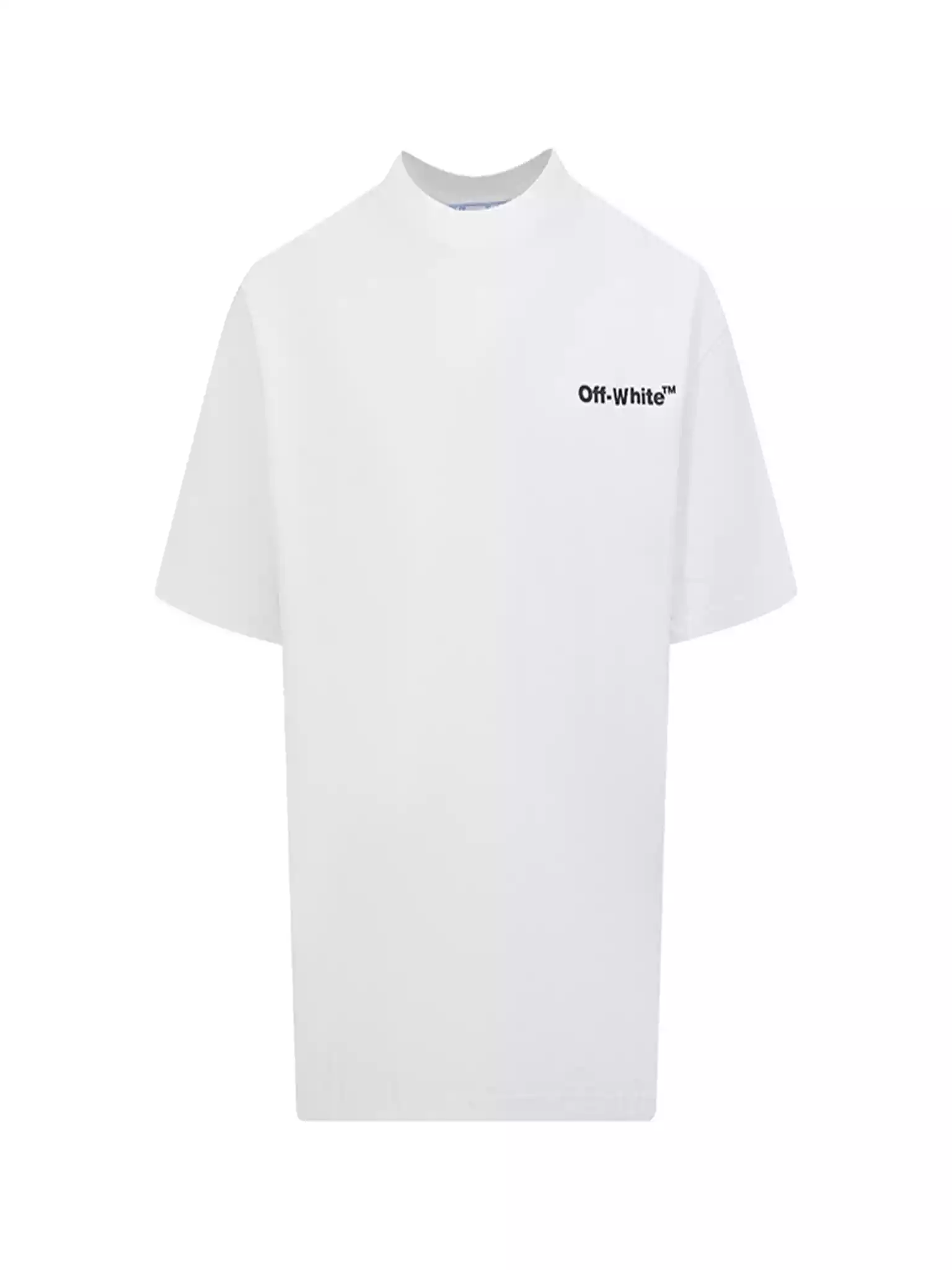 Off-White White Wave Out T-Shirt - OWS012 Off-White White Wave Out T-Shirt