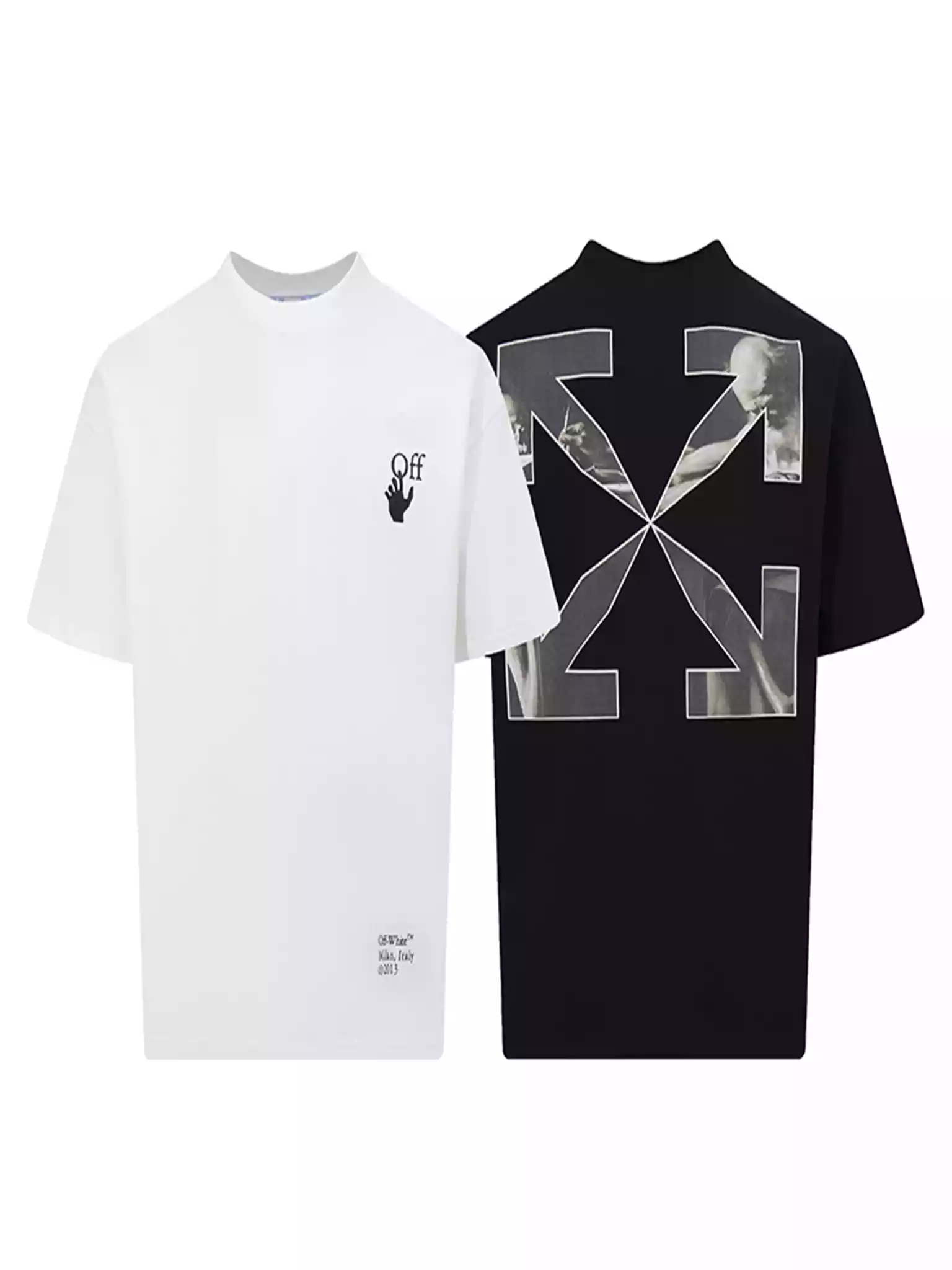 BLACK CARAVAGGIO PAINTING S/S T-SHIRT - OWS016 BLACK CARAVAGGIO PAINTING S/S T-SHIRT