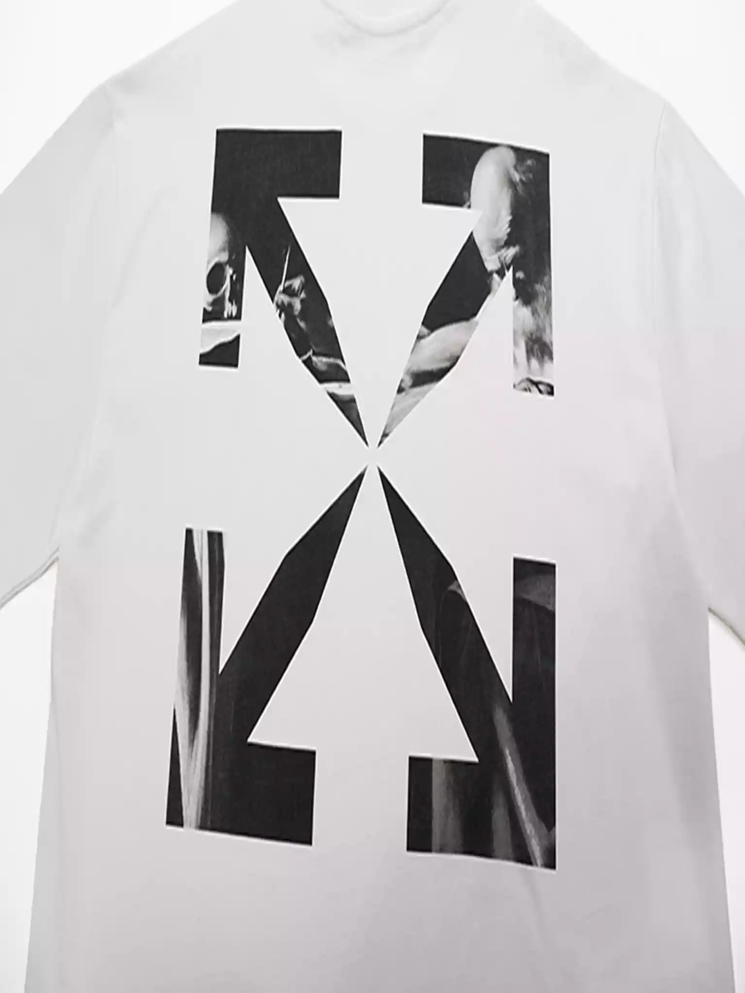 WHITE CARAVAGGIO PAINTING S/S T-SHIRT - OWS017 WHITE CARAVAGGIO PAINTING S/S T-SHIRT