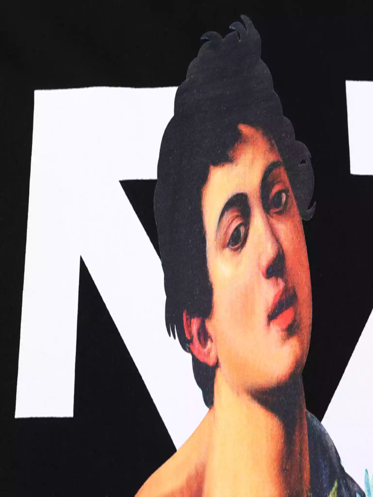 CARAVAGGIO BOY S/S T-SHIRT IN BLACK - OWS020 CARAVAGGIO BOY S/S T-SHIRT IN BLACK