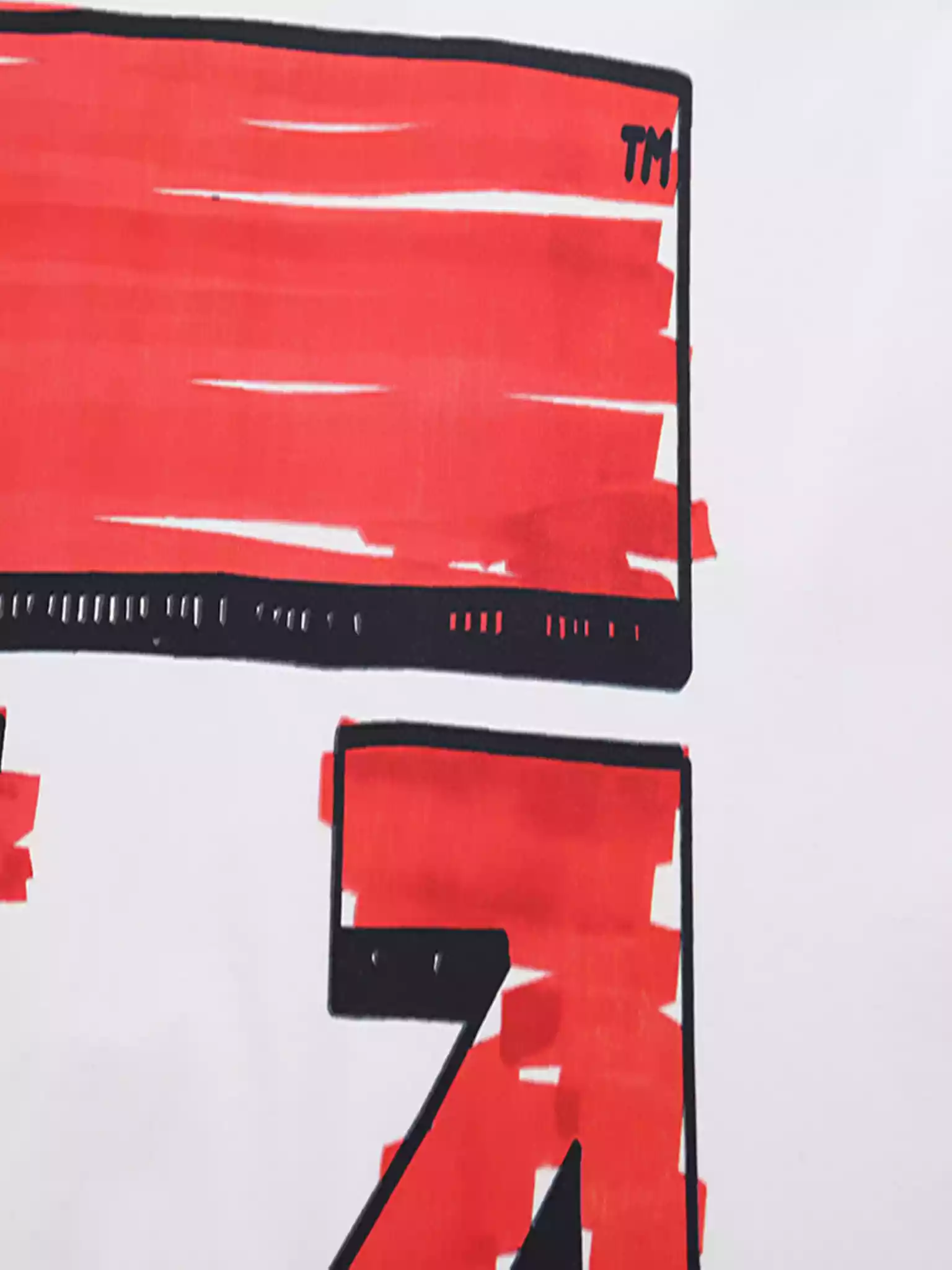 MARKER S/S OVER T-SHIRT in white - OWS005 MARKER S/S OVER T-SHIRT in white