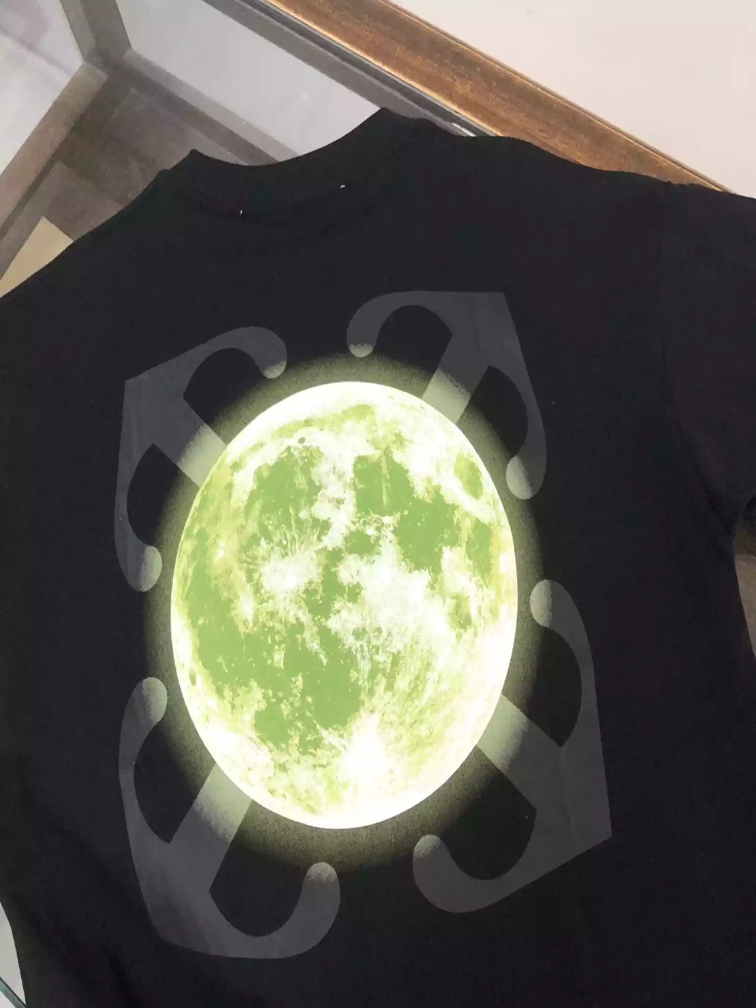 Super Moon Arr Slim S/S Tee in black - OWS043 Super Moon Arr Slim S/S Tee in black