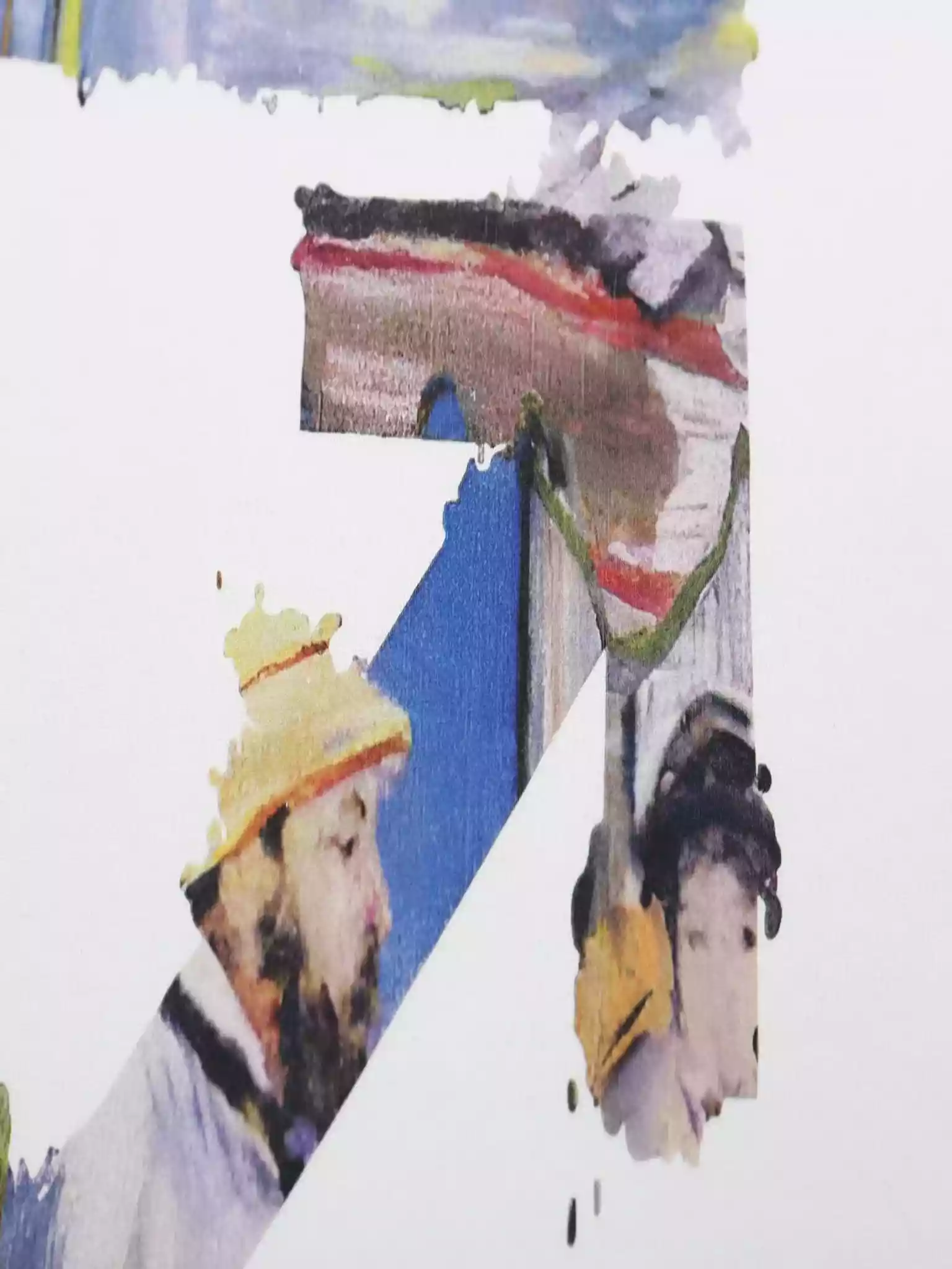 Off White Colour Painting Diagonals Arrows Tee White - OWS009 Off White Colour Painting Diagonals Arrows Tee White