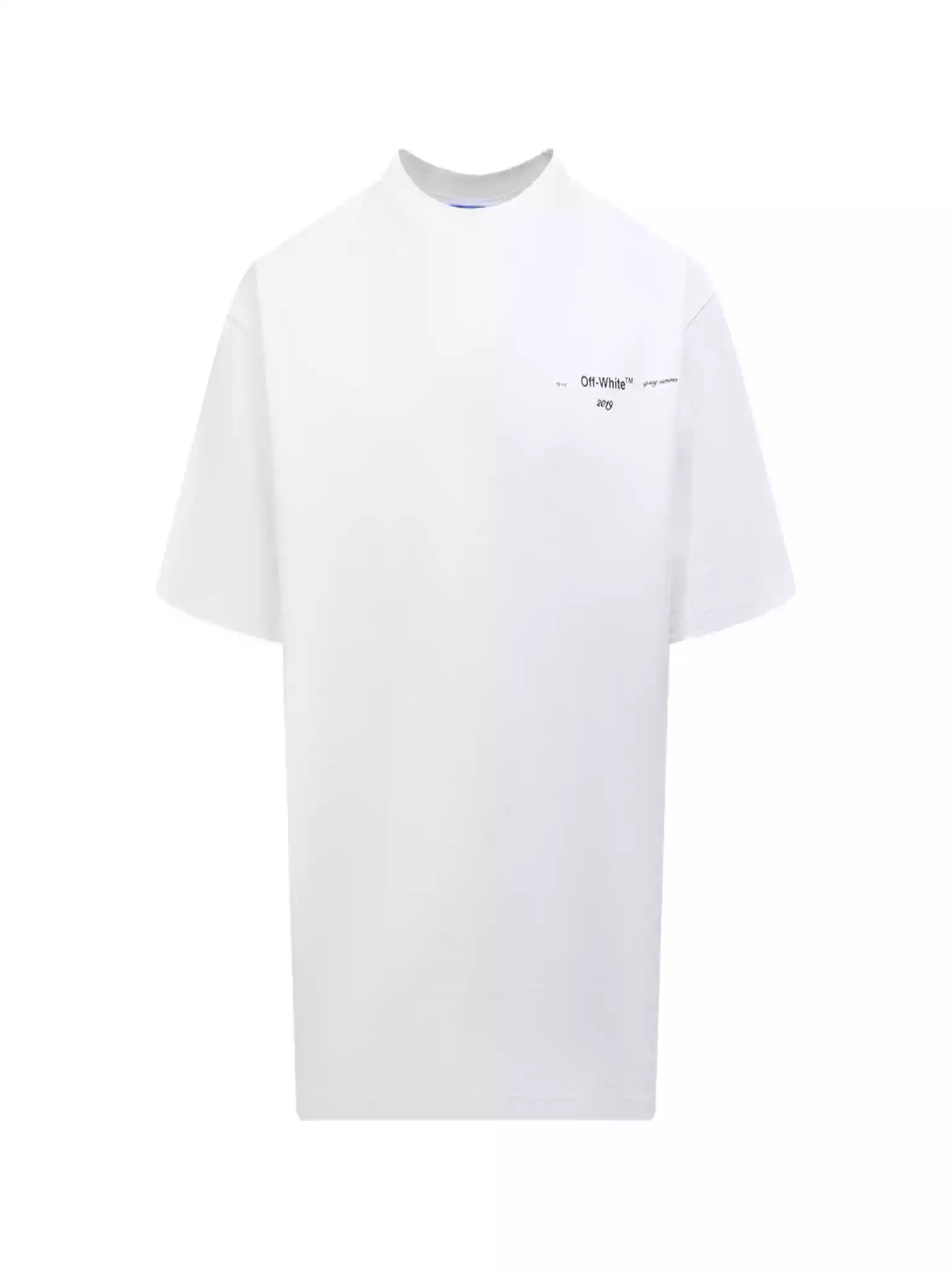 Off White Colour Painting Diagonals Arrows Tee White - OWS009 Off White Colour Painting Diagonals Arrows Tee White