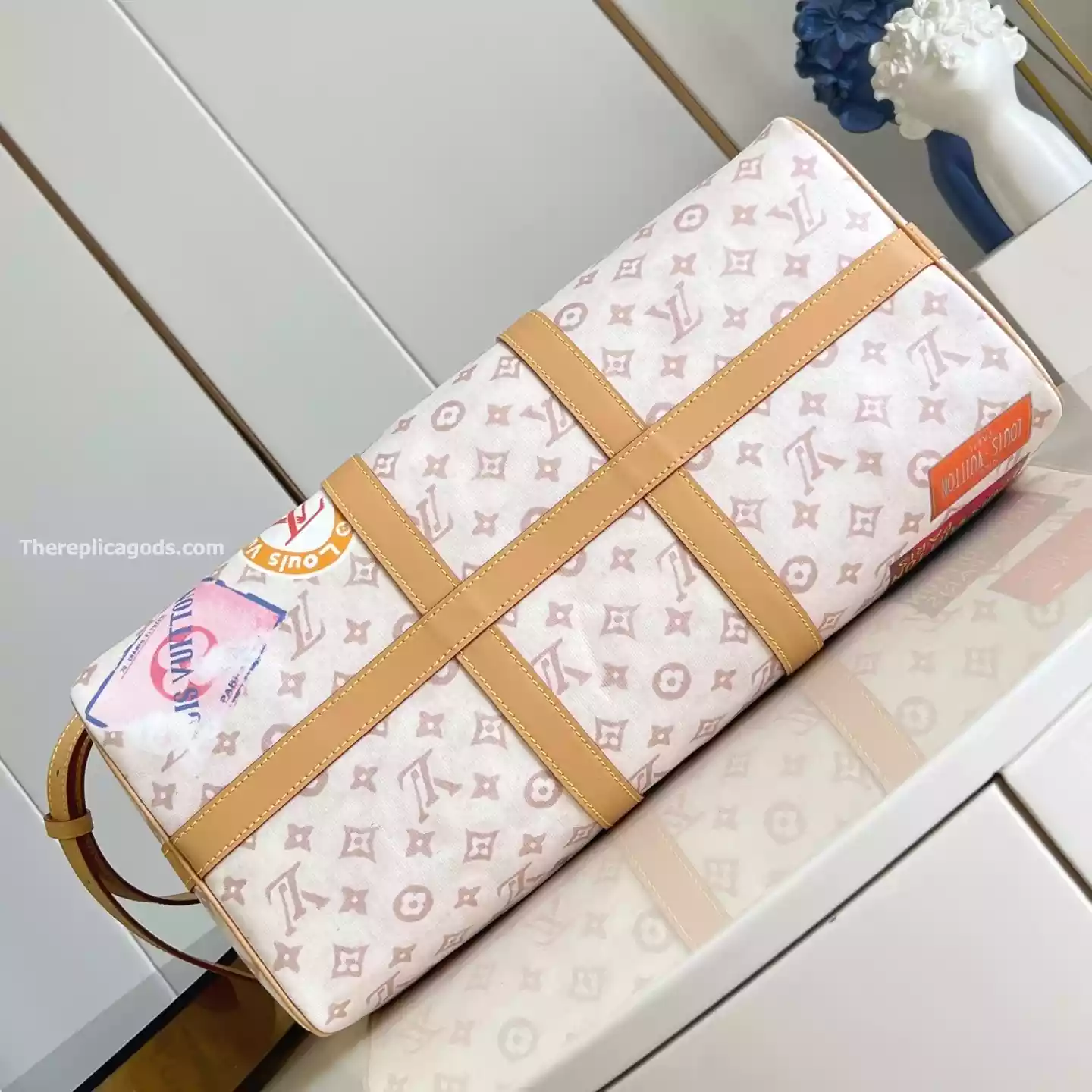 KEEPALL BANDOULIERE 45 MONOGRAM DUNE CANVAS - LW309 KEEPALL BANDOULIERE 45 MONOGRAM DUNE CANVAS