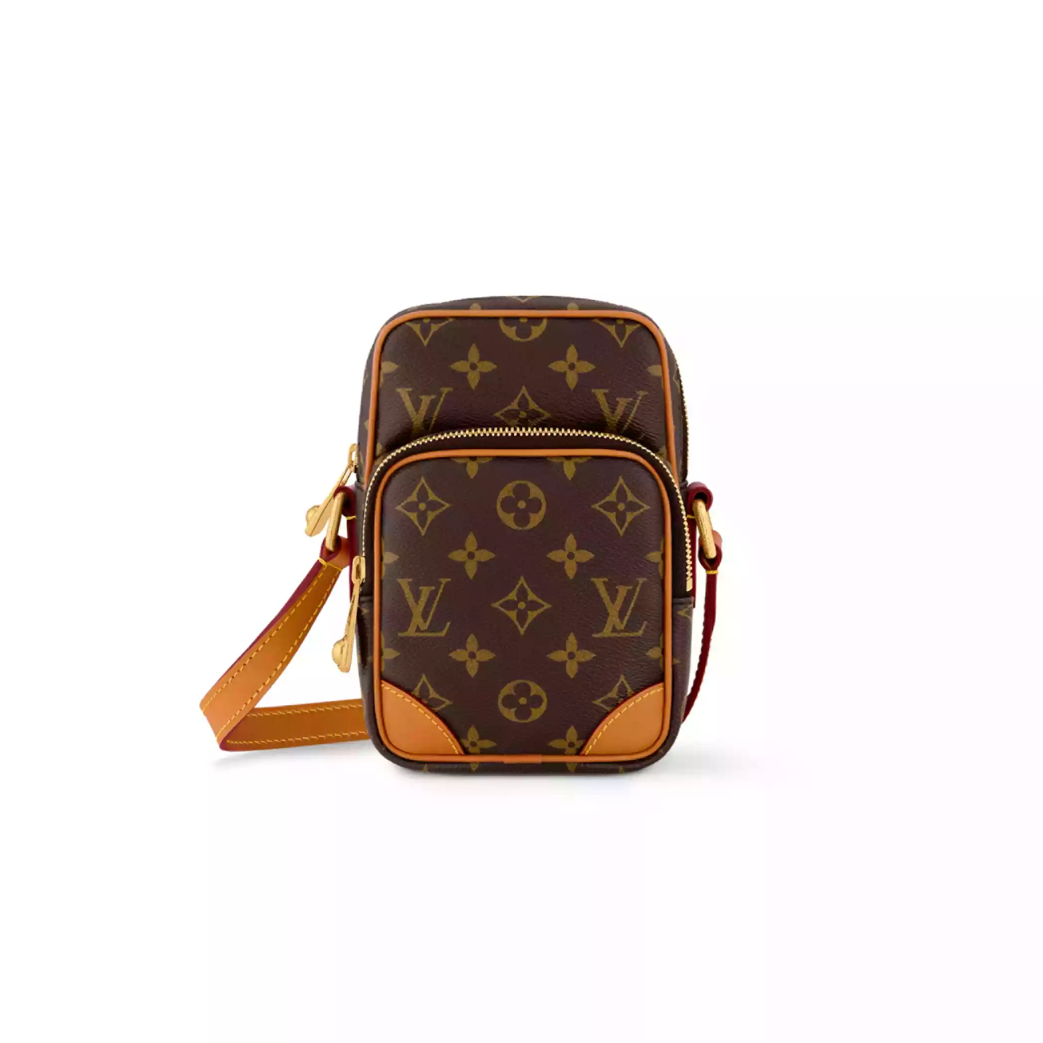 AMAZONE CROSS-BODY BAG BROWN MONOGRAM CANVAS - LW319 AMAZONE CROSS-BODY BAG BROWN MONOGRAM CANVAS