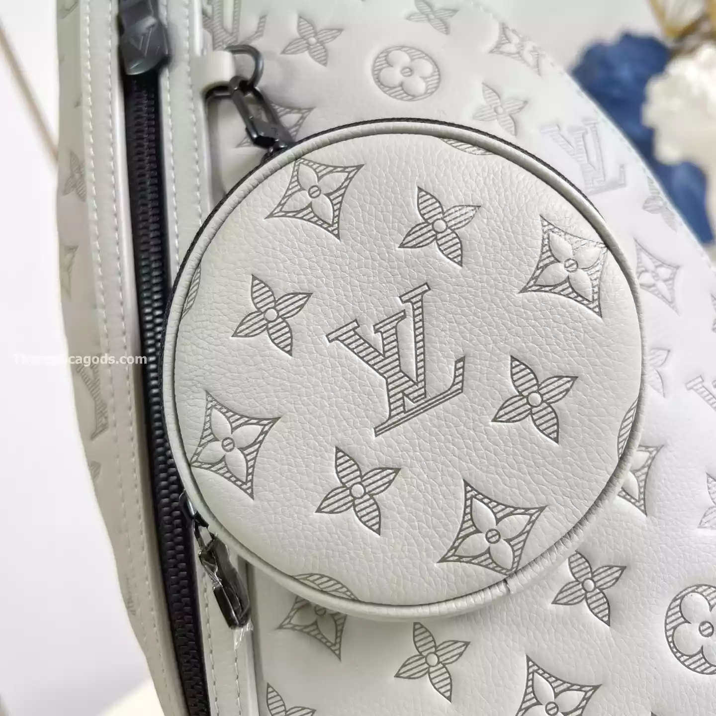 DUO SLINGBAG SAND MONOGRAM SHADOW - LW299 DUO SLINGBAG SAND MONOGRAM SHADOW