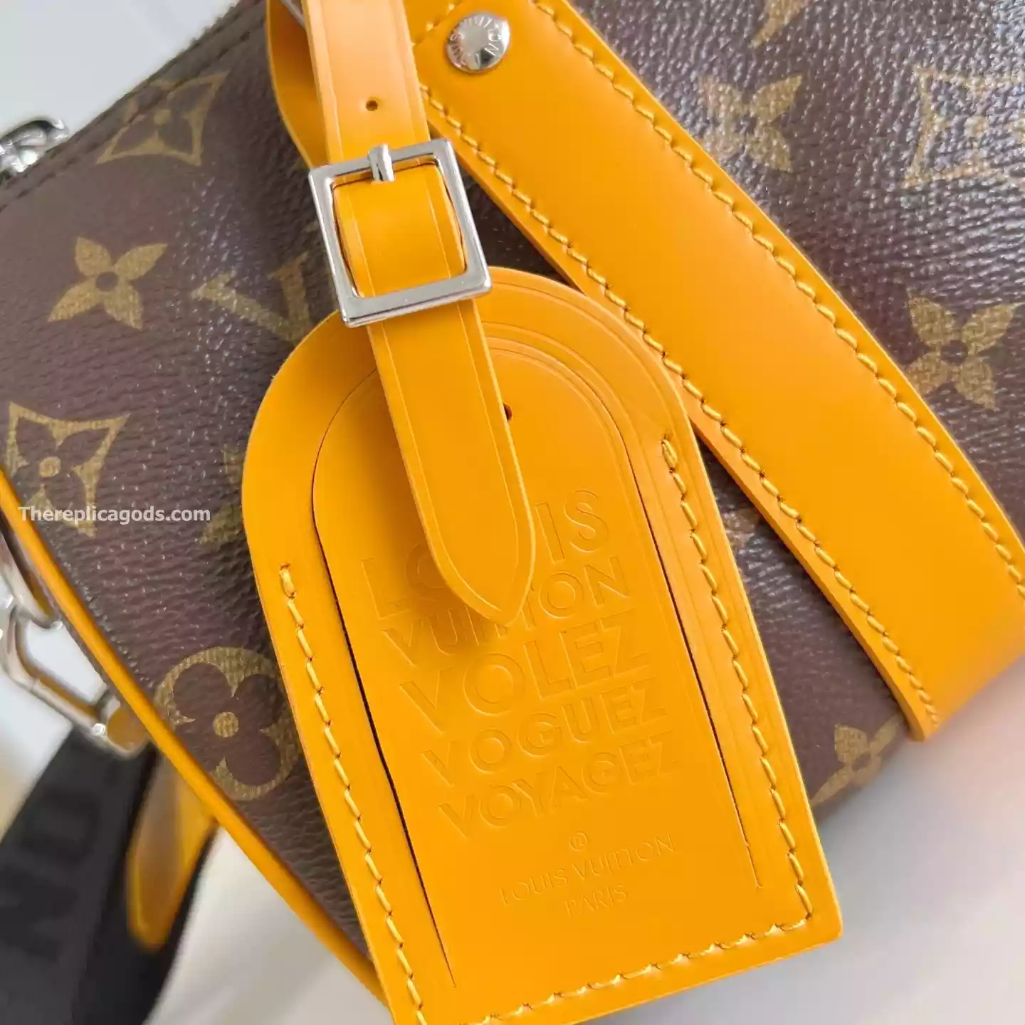 KEEPALL BANDOULIERE 25 BAG SAFRAN YELLOW MONOGRAM MACASSAR - LW301 KEEPALL BANDOULIERE 25 BAG SAFRAN YELLOW MONOGRAM MACASSAR