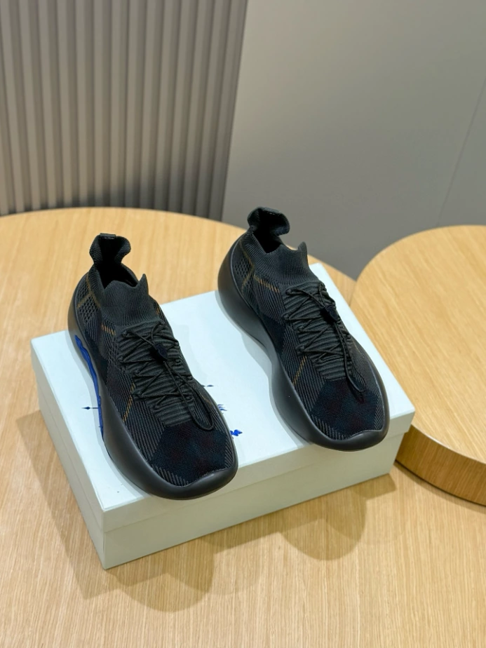 BURBERRY CHECK KNIT NEPTUNE SNEAKERS - BBR054