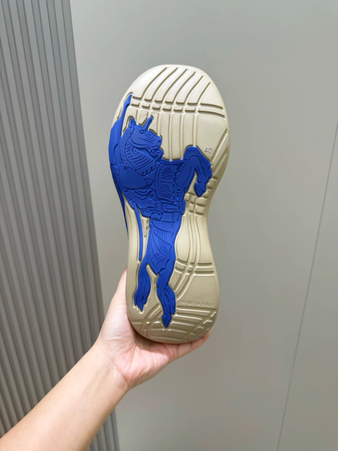 BURBERRY CHECK KNIT NEPTUNE SNEAKERS - BBR055