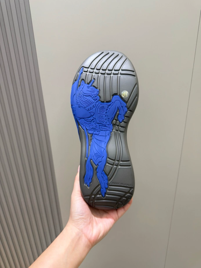 BURBERRY CHECK KNIT NEPTUNE SNEAKERS - BBR057