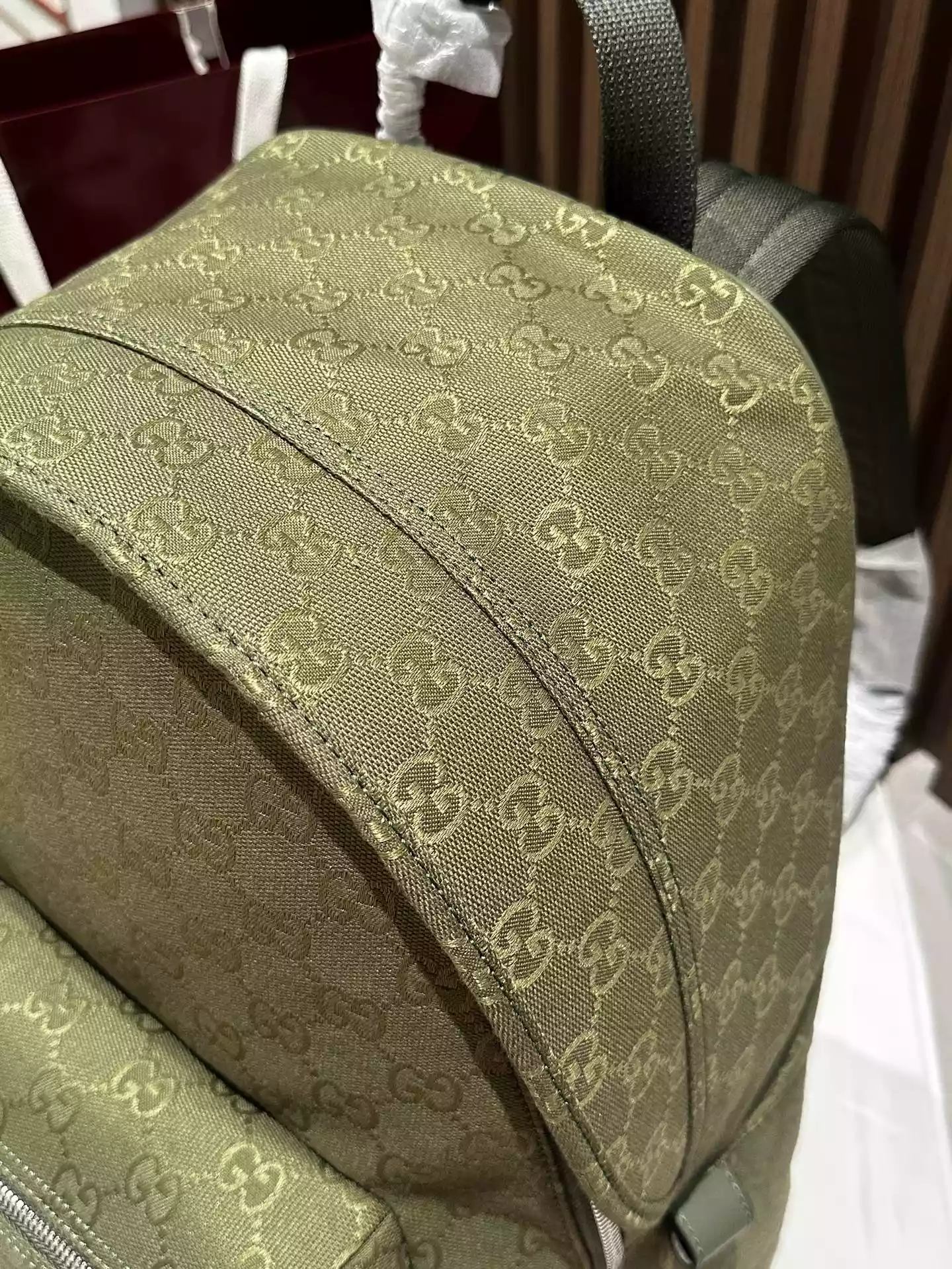 GG Emblem medium backpack in Black GG Canvas - BG064 GG Emblem medium backpack in Black GG Canvas