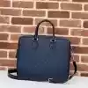 GUCCI OPHIDIA GG CANVAS MEDIUM BRIEFCASE BLUE 2024 - BG086 GUCCI OPHIDIA GG CANVAS MEDIUM BRIEFCASE BLUE 2024