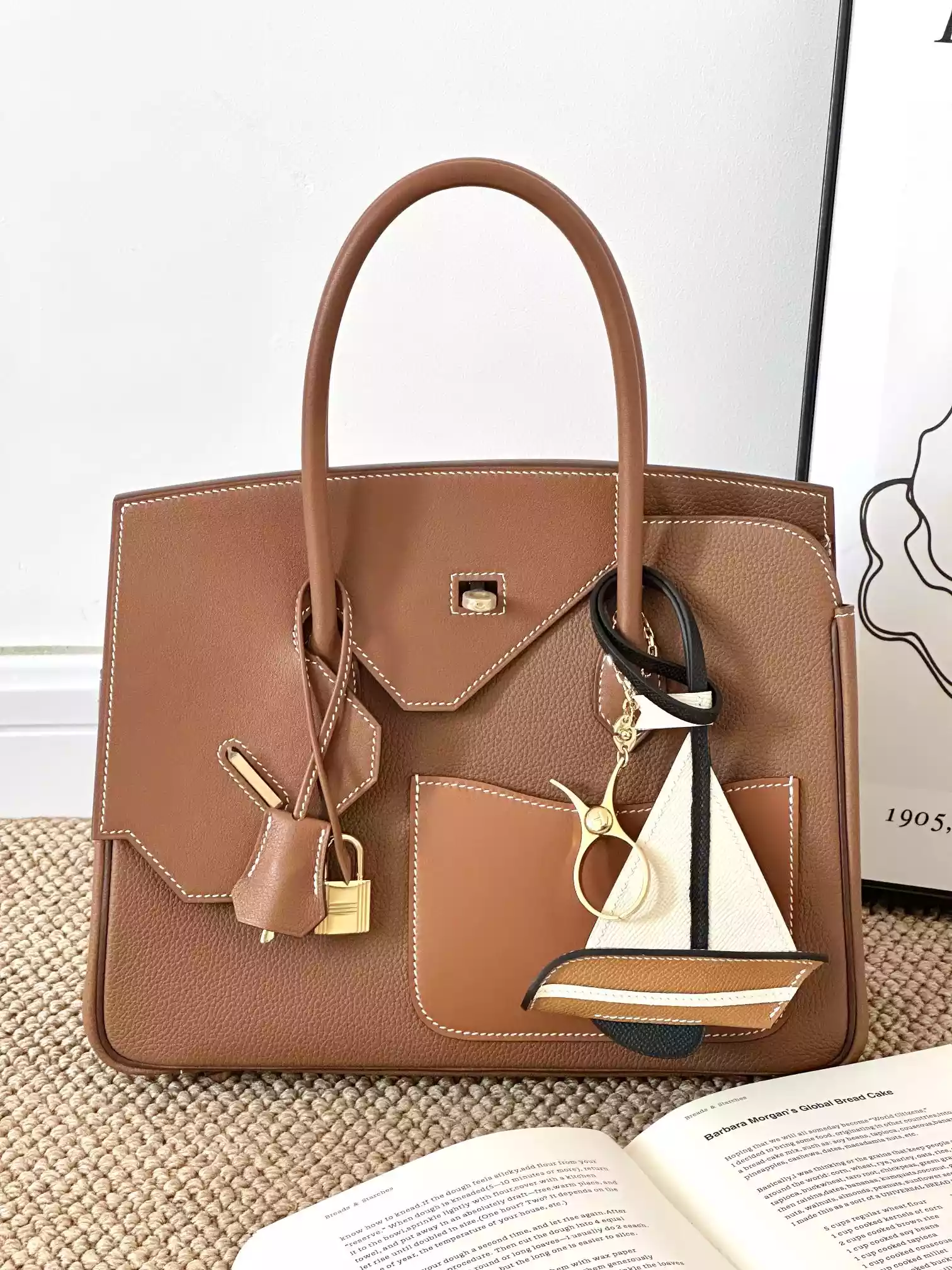 Hermès | Birkin Desordre 30cm | Gold Togo and Swift - HW189 Hermès | Birkin Desordre 30cm | Gold Togo and Swift