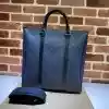 GUCCI MEN'S OPHIDIA GG CANVAS MEDIUM TOTE BAG DARK BLUE 2023 - BG098 GUCCI MEN'S OPHIDIA GG CANVAS MEDIUM TOTE BAG DARK BLUE 2023