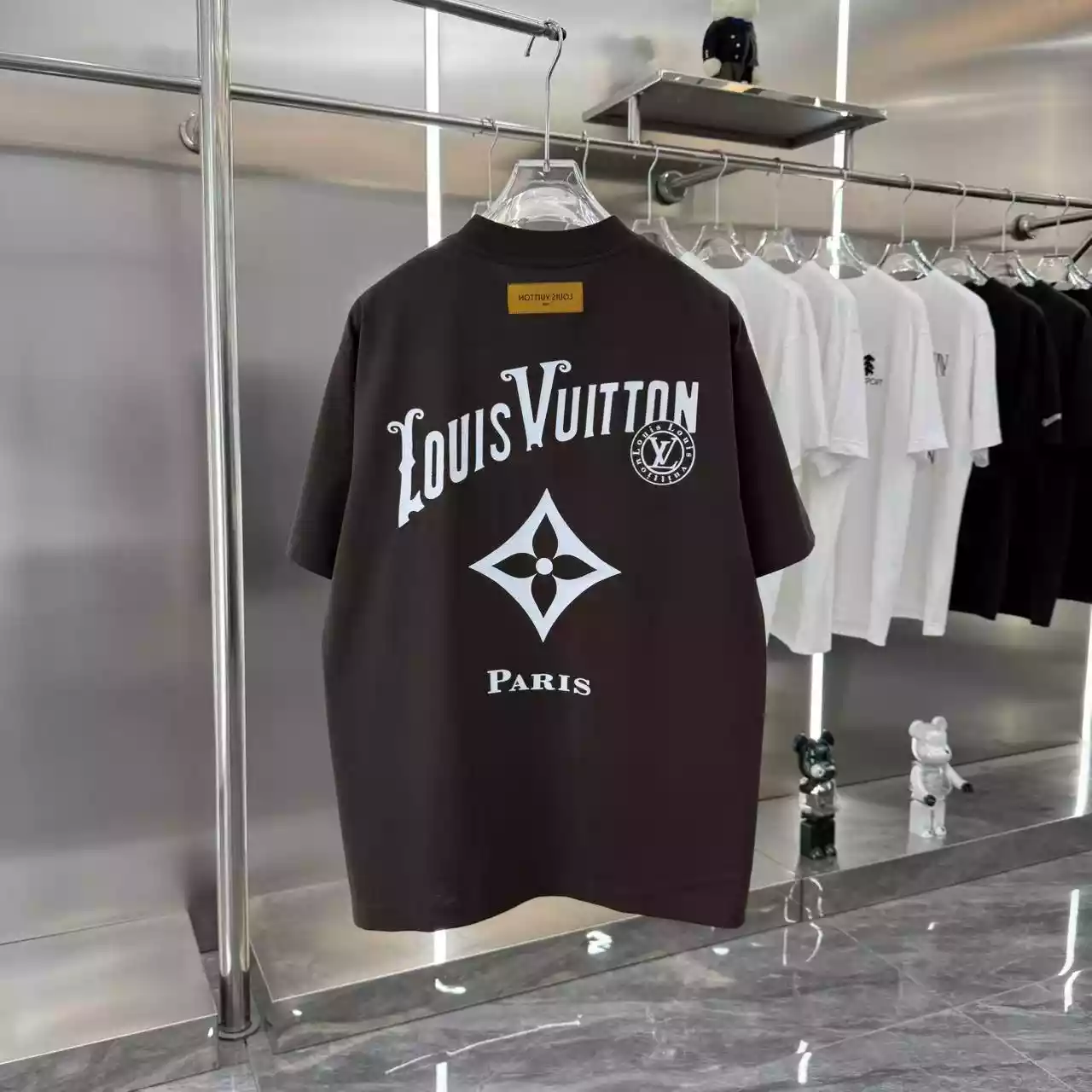 Louis Vuitton Brown Short Sleeve Shirt - LVTS086 Louis Vuitton Brown Short Sleeve Shirt