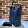 GUCCI MEN'S OPHIDIA GG CANVAS MEDIUM TOTE BAG DARK BLUE 2023 - BG098 GUCCI MEN'S OPHIDIA GG CANVAS MEDIUM TOTE BAG DARK BLUE 2023