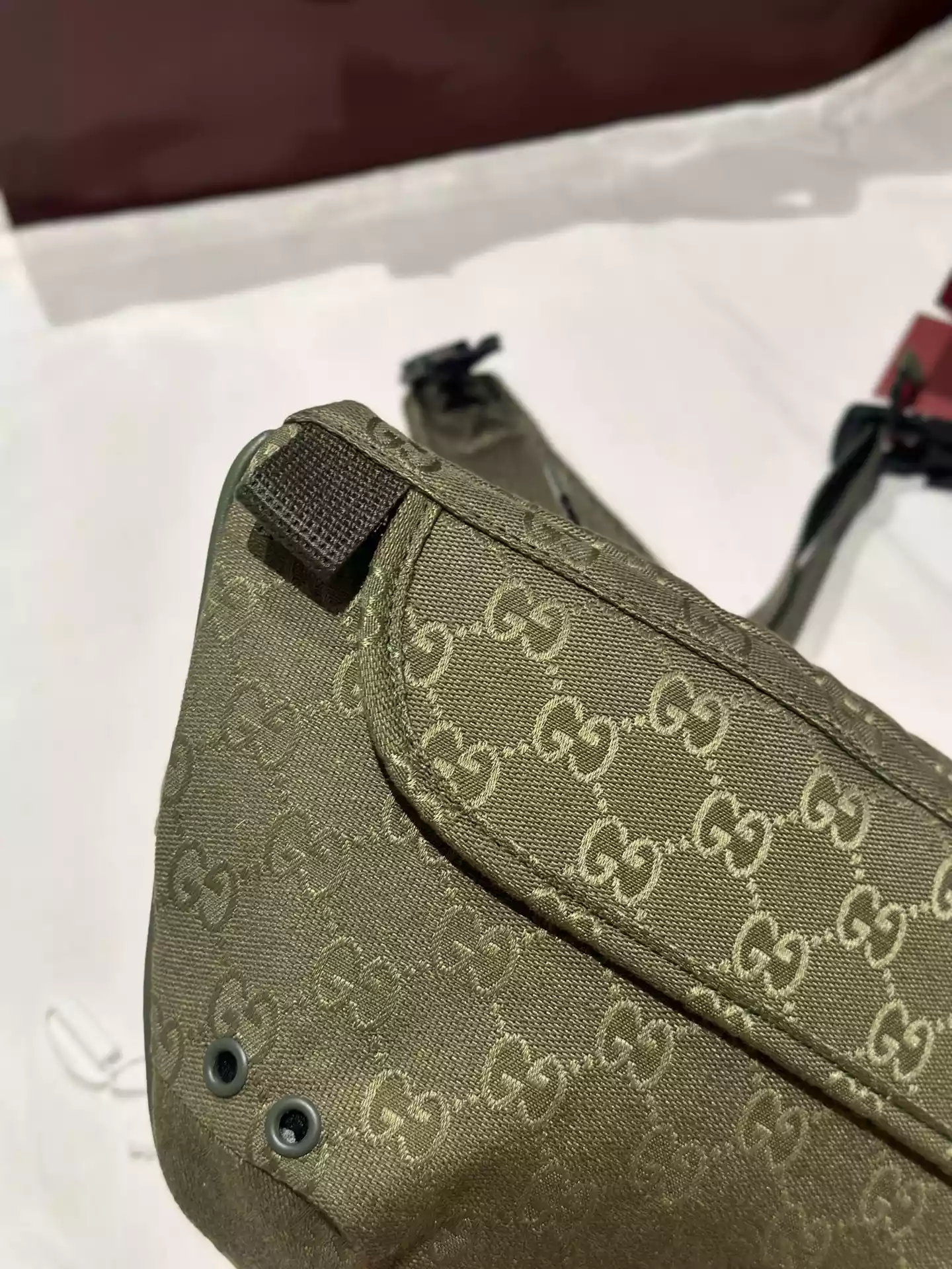 Large belt bag with print in Beige GG Canvas - BG066 Large belt bag with print in Beige GG Canvas