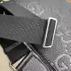 GUCCI JUMBO GG CANVAS MEDIUM MESSENGER BAG BLACK 2023 - BG089 GUCCI JUMBO GG CANVAS MEDIUM MESSENGER BAG BLACK 2023