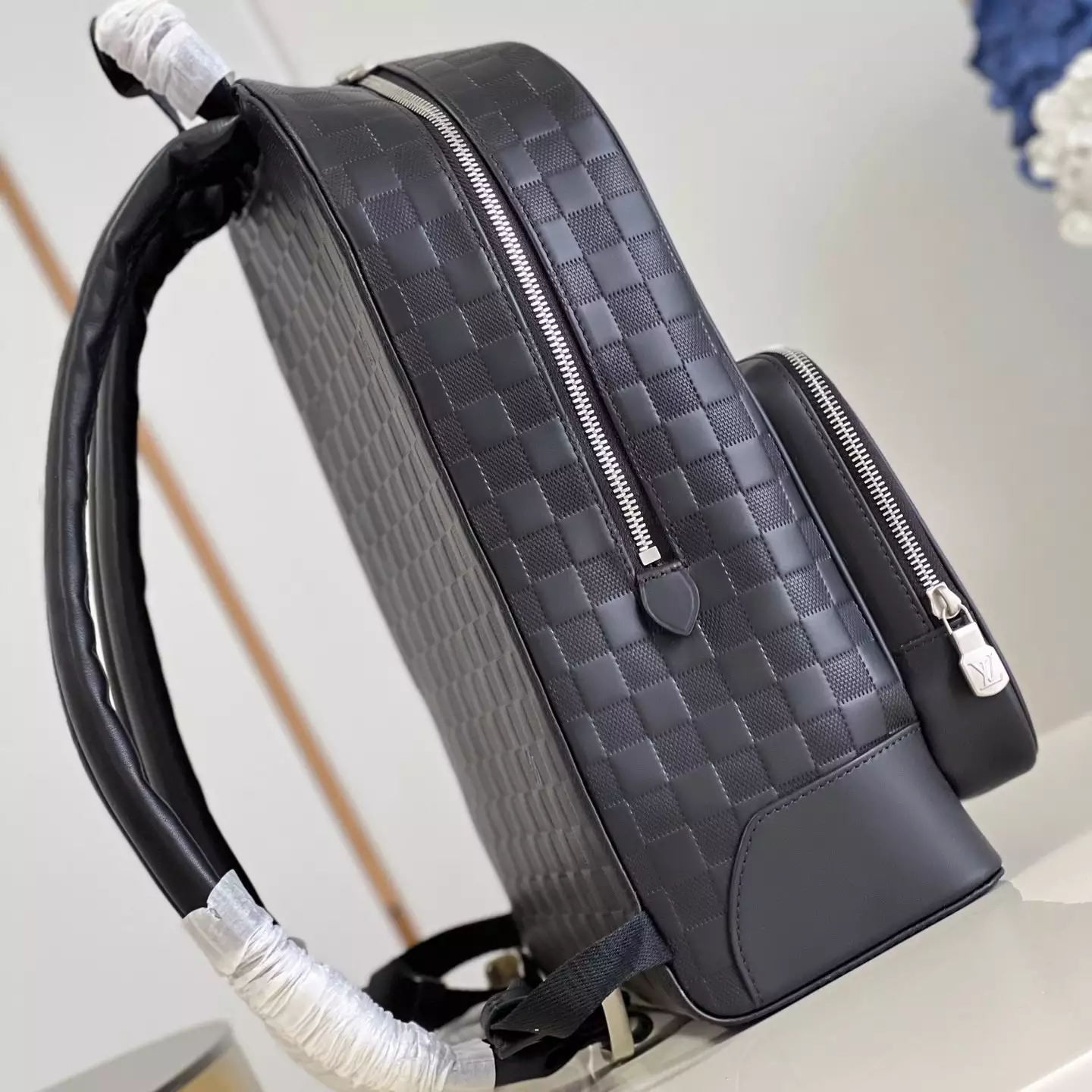 CAMPUS BACKPACK DAMIER INFINI LEATHER N40306 - LW344 DISCOVERY BACKPACK PM SKY BLUE MONOGRAM CANVAS