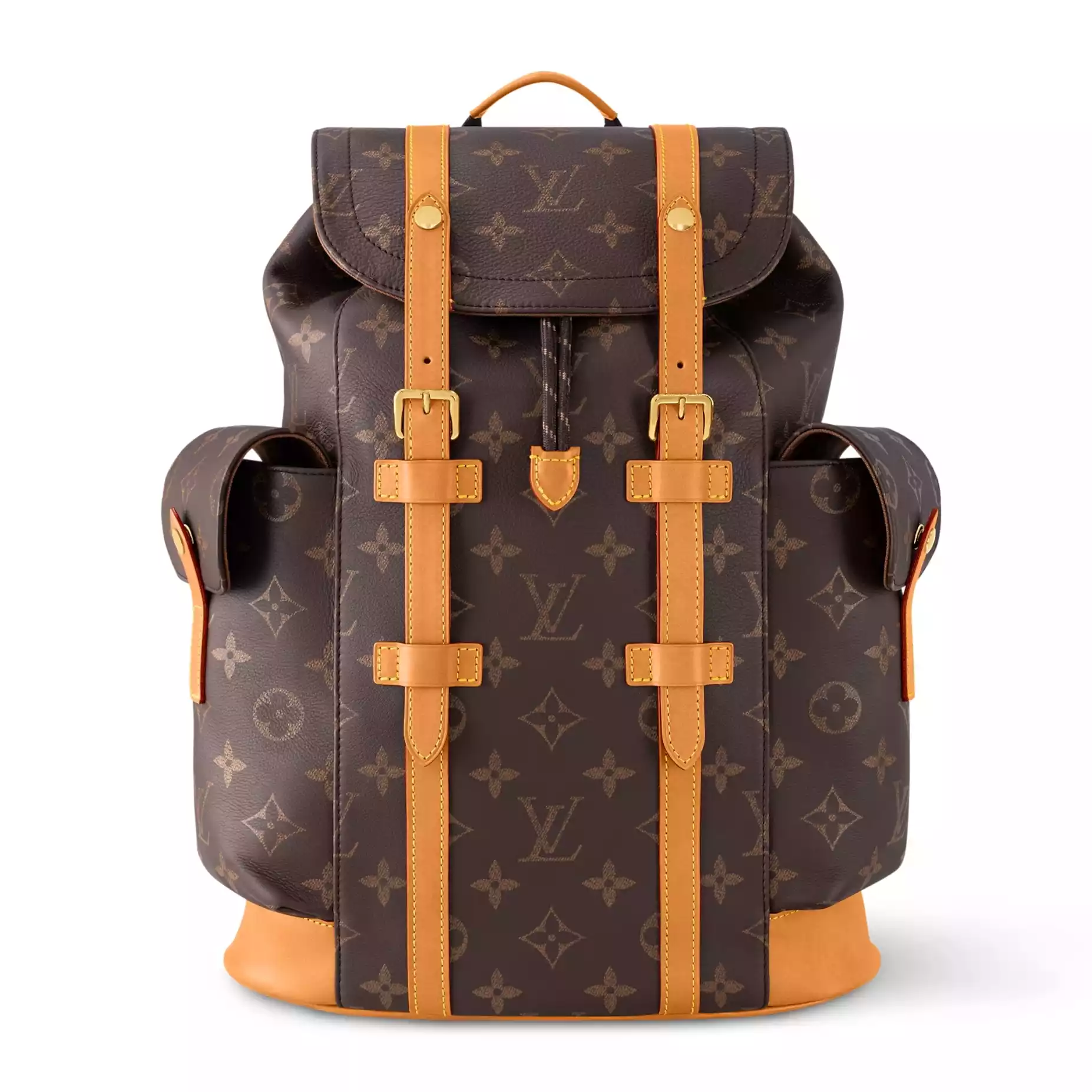 CHRISTOPHER MM BACKPACK BROWN MONOGRAM CALF LEATHER M14038 - LW338 DISCOVERY BACKPACK PM SKY BLUE MONOGRAM CANVAS