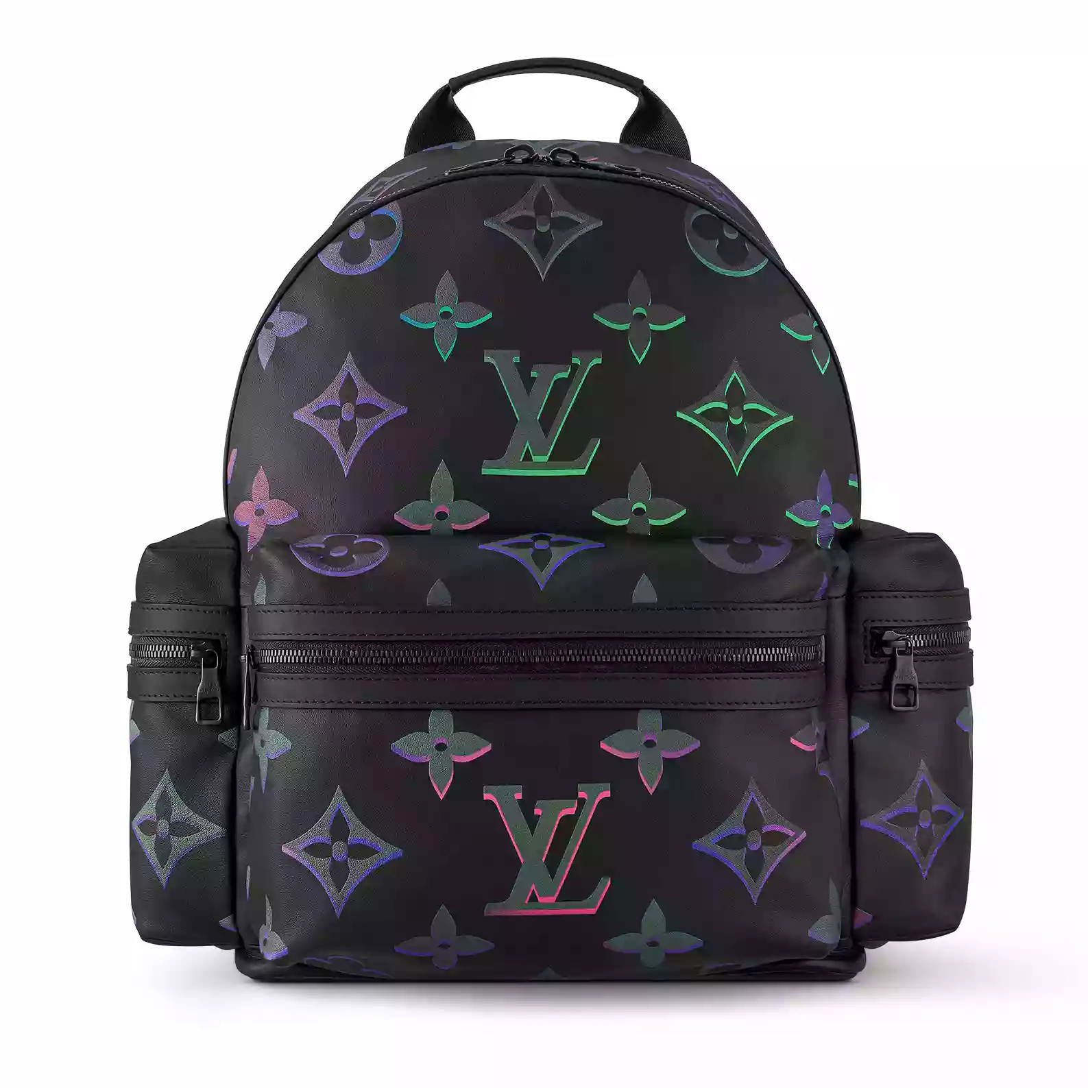 COMET CALF LEATHER BACKPACK IN BLACK M22488 - LW351 DISCOVERY BACKPACK PM SKY BLUE MONOGRAM CANVAS