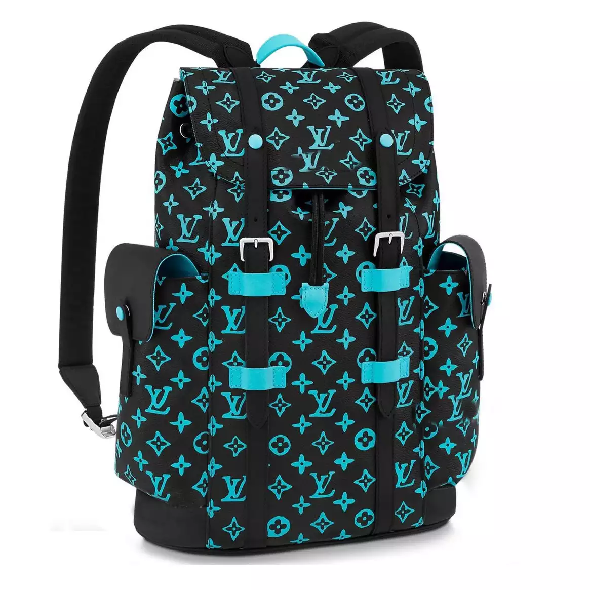 DISCOVERY MONOGRAM BACKPACK IN MULTICOLOR - LW348 DISCOVERY BACKPACK PM SKY BLUE MONOGRAM CANVAS