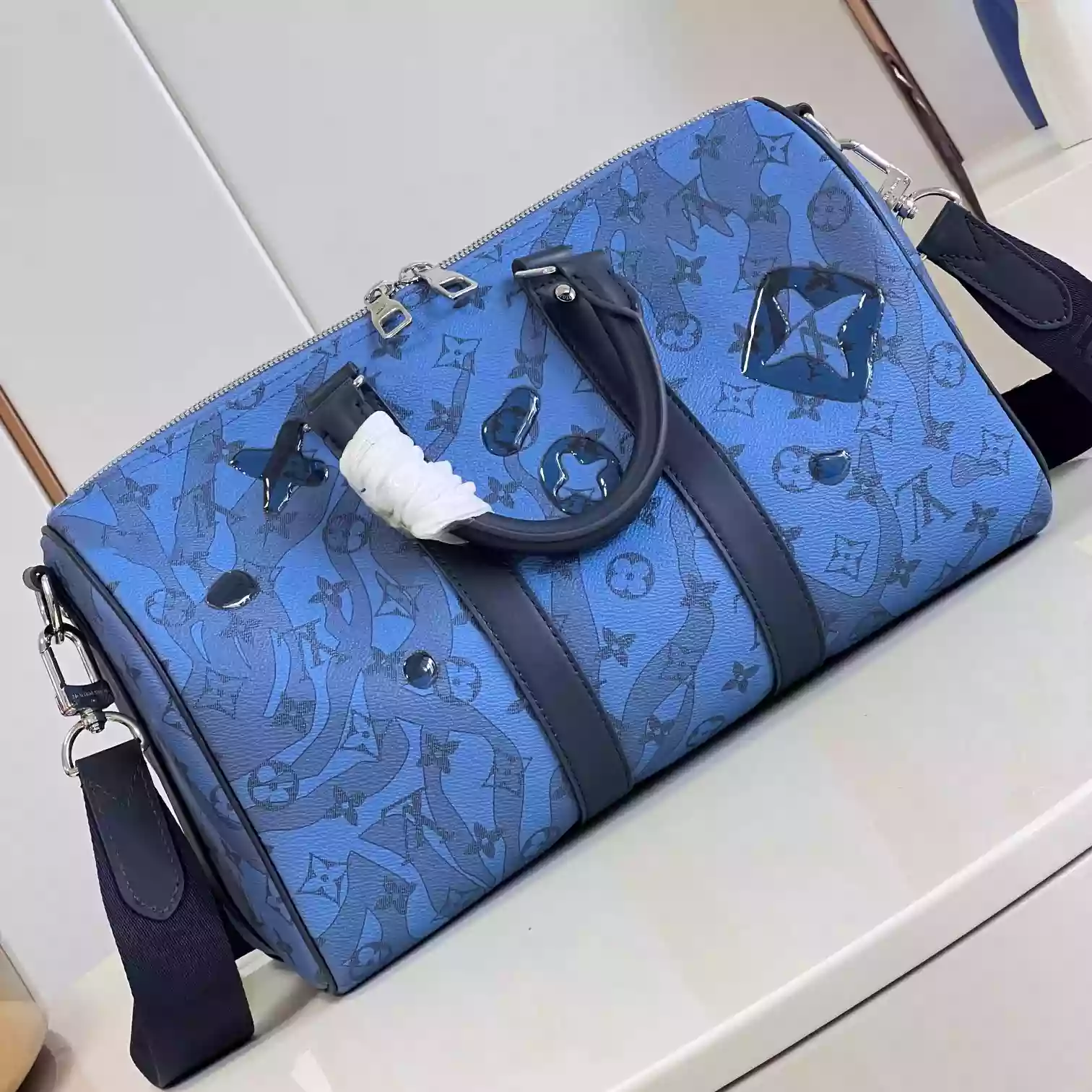KEEPALL BANDOULIERE 35 BAG MONOGRAM CANVAS M22573 - LW379 DISCOVERY BACKPACK PM SKY BLUE MONOGRAM CANVAS
