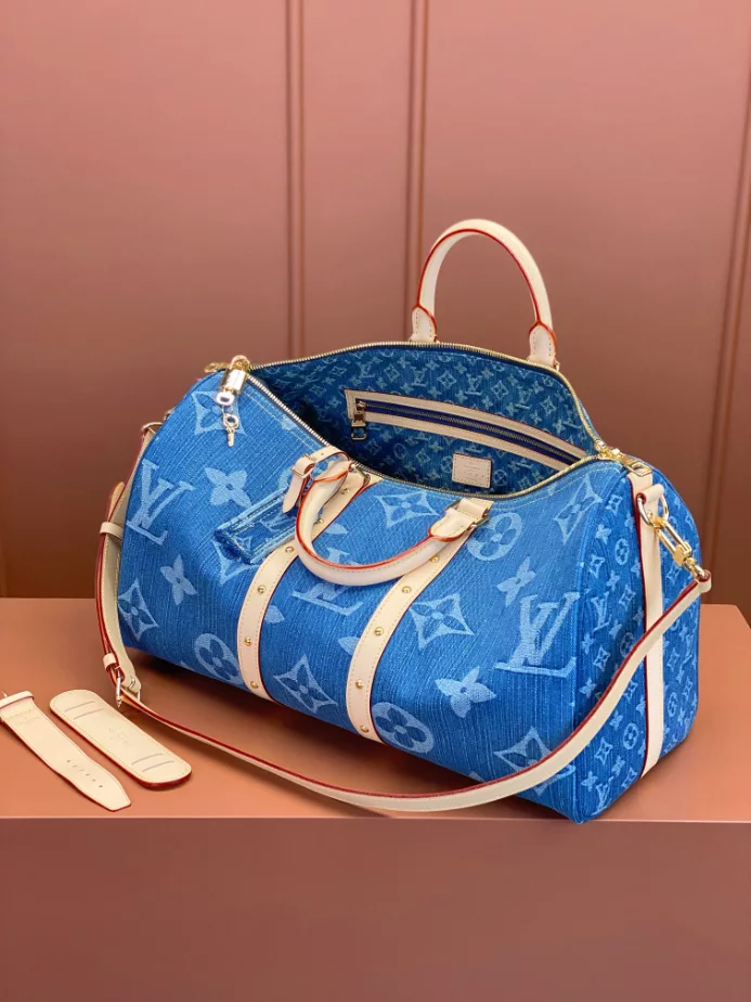 KEEPALL BANDOULIERE 45 BAG MONOGRAM DENIM M24315 - LW370 DISCOVERY BACKPACK PM SKY BLUE MONOGRAM CANVAS