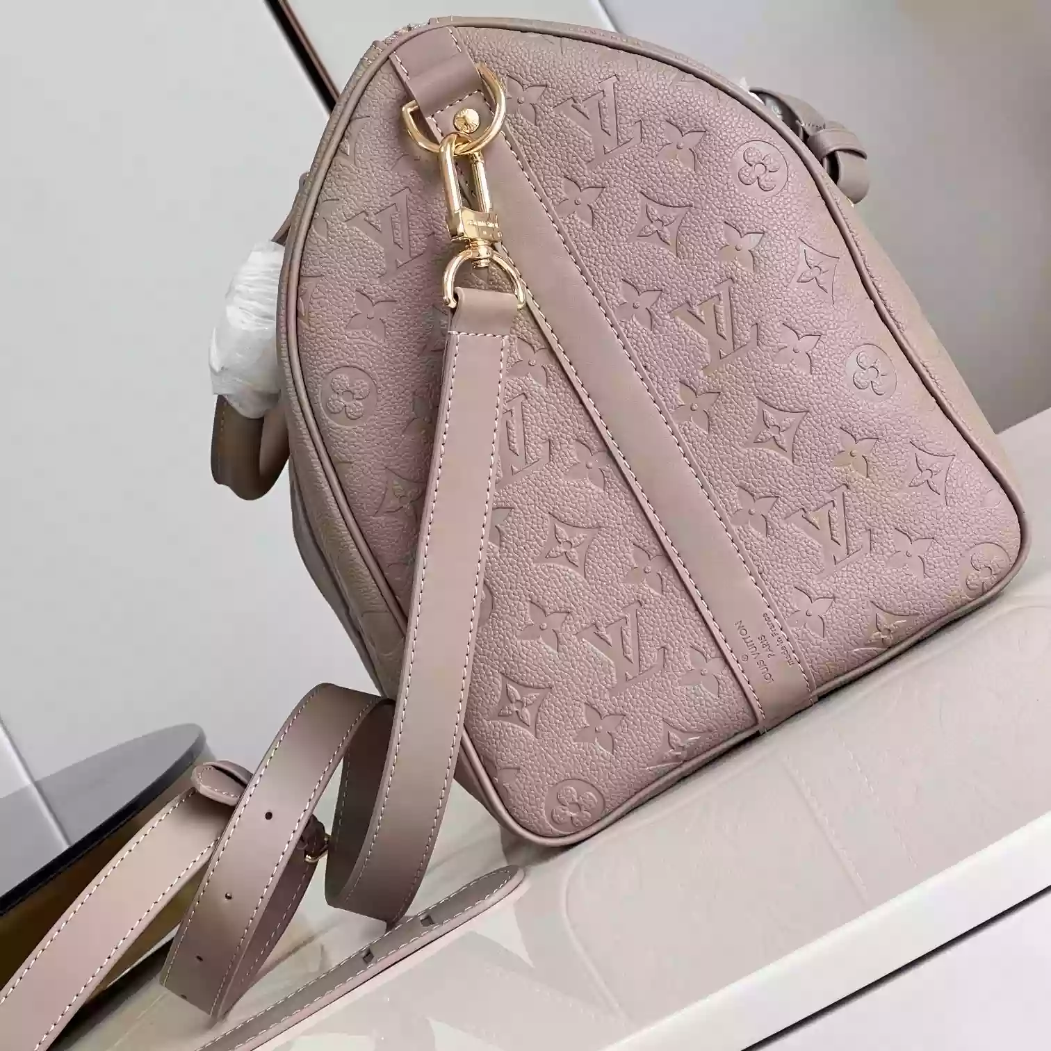 KEEPALL BANDOULIERE 45 MONOGRAM EMPREINTE M46114 - LW380 DISCOVERY BACKPACK PM SKY BLUE MONOGRAM CANVAS