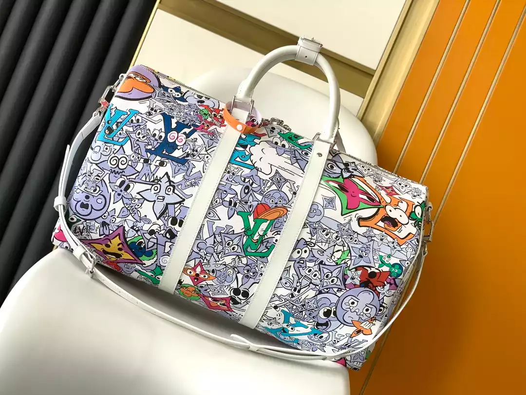 KEEPALL BANDOULIERE BAG 50 MATERIAL MONOGRAM COMICS CANVAS - LW365 DISCOVERY BACKPACK PM SKY BLUE MONOGRAM CANVAS