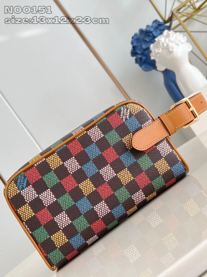 LOCKER DOPP KIT DAMIER EBENE CANVAS N00151 - LW391 DISCOVERY BACKPACK PM SKY BLUE MONOGRAM CANVAS