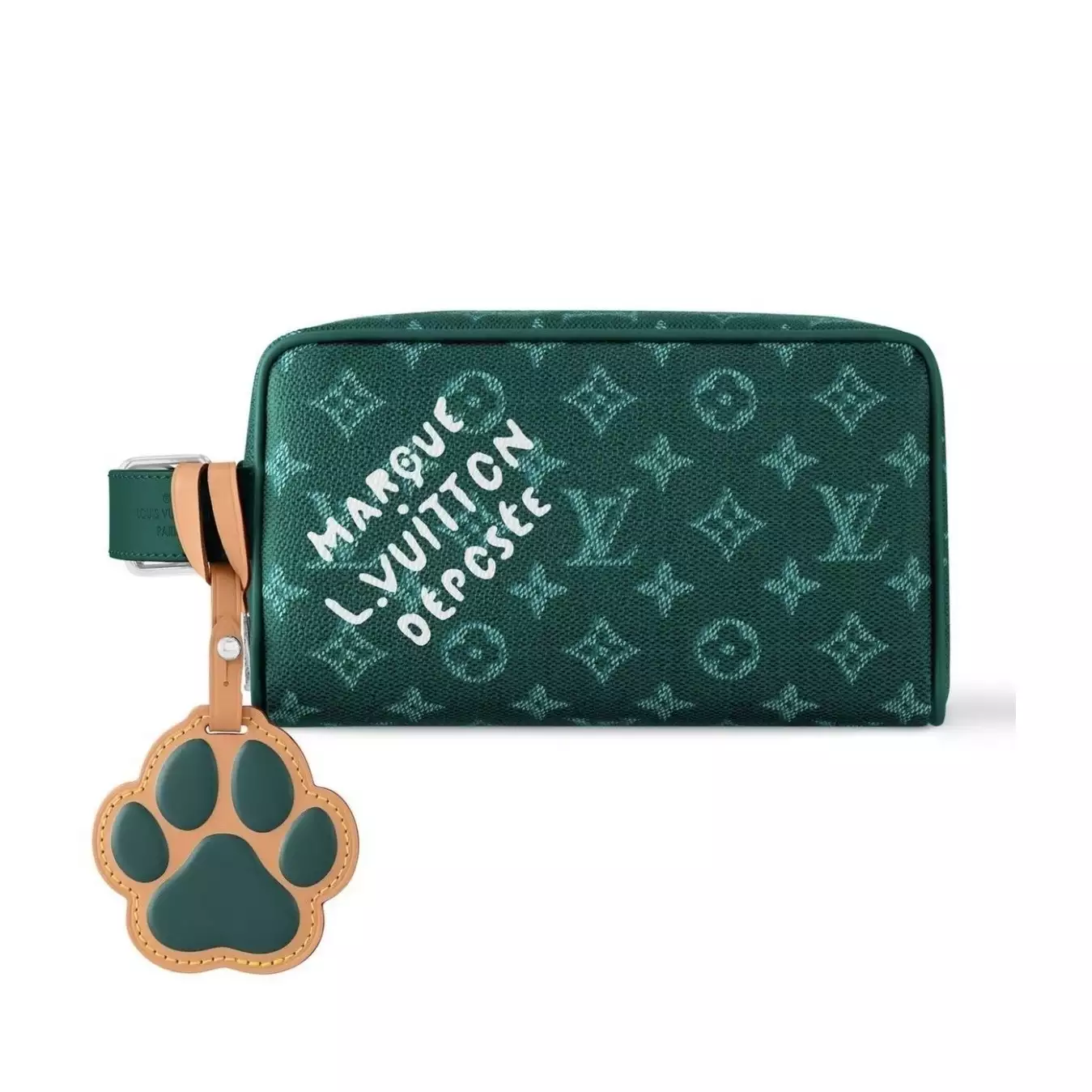 LOCKER DOPP KIT IN GREEN M12688 - LW397 DISCOVERY BACKPACK PM SKY BLUE MONOGRAM CANVAS