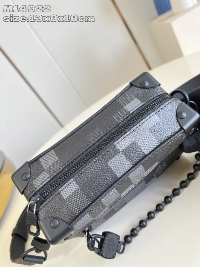 MINI SOFT TRUNK BAG BLACK DAMOFLAGE BLACK CANVAS M14922 - LW415 DISCOVERY BACKPACK PM SKY BLUE MONOGRAM CANVAS