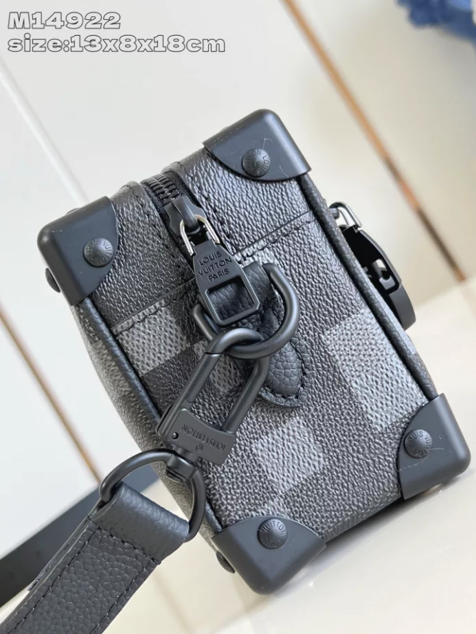 MINI SOFT TRUNK BAG BLACK DAMOFLAGE BLACK CANVAS M14922 - LW415 DISCOVERY BACKPACK PM SKY BLUE MONOGRAM CANVAS