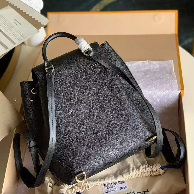 MONTSOURIS BACKPACK BLACK MONOGRAM EMPREINTE M45205 - LW346 DISCOVERY BACKPACK PM SKY BLUE MONOGRAM CANVAS