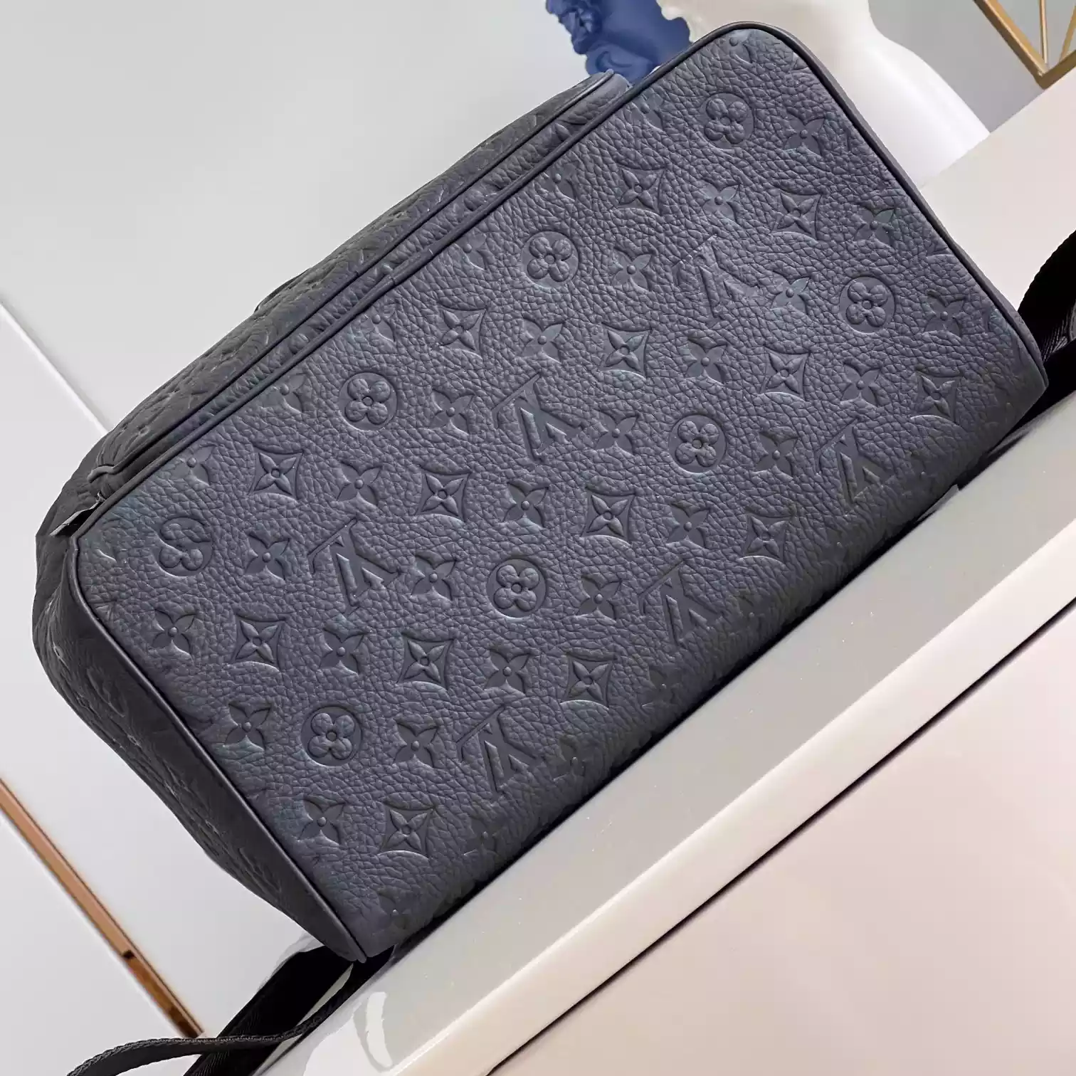 MONTSOURIS BACKPACK IN BLACK M23127 - LW341 DISCOVERY BACKPACK PM SKY BLUE MONOGRAM CANVAS