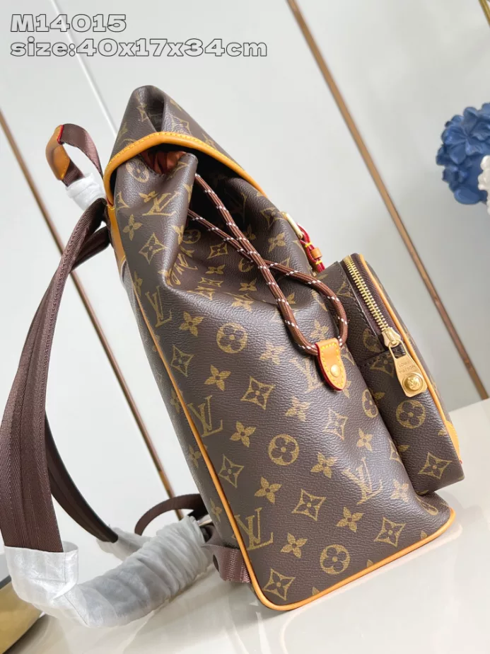 MONTSOURIS CARGO BACKPACK BROWN MONOGRAM CANVAS M14015 - LW332 DISCOVERY BACKPACK PM SKY BLUE MONOGRAM CANVAS